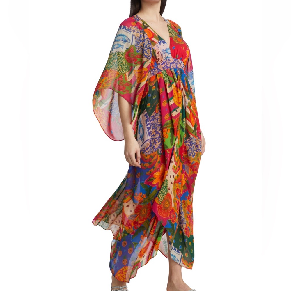 Farm Rio Sunny Mix Maxi Dress